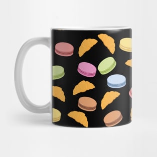 macaroon and croissant Mug